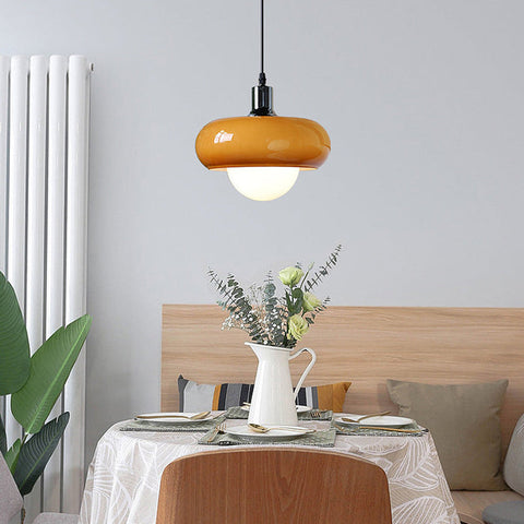 Bauhaus Coffee Glass Pendant Light