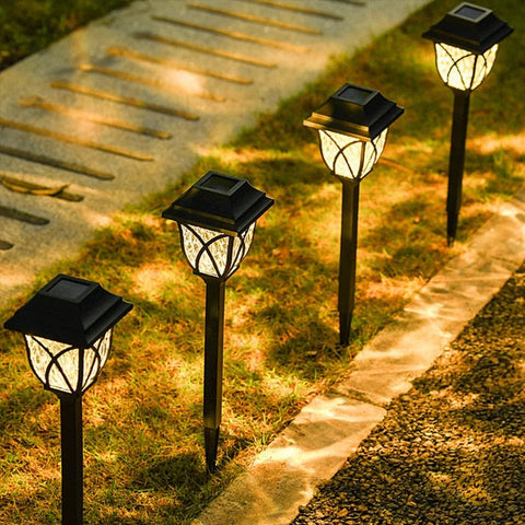 Solar-Powered Garden Lamp | 4 pieces