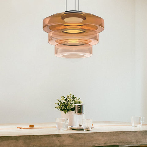 Glass Pendant Lights in Bauhaus Style
