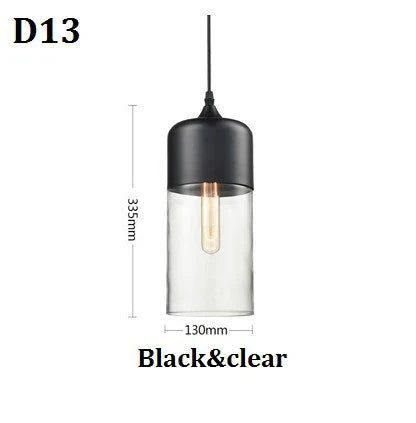 Jevaglo | Luxurious Pendant Light Made Of Glass And Wood