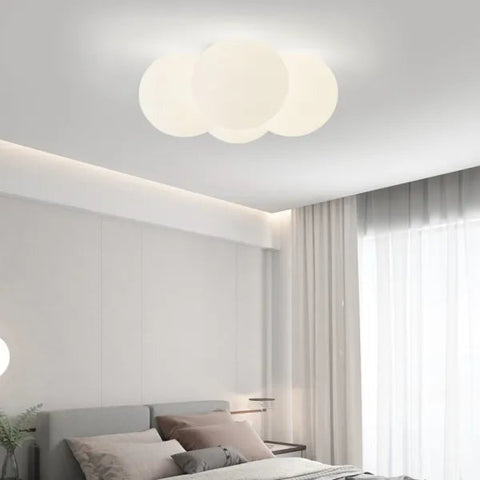 Modern Cloud Hardware Ceiling Lamp | Sleek Design with Soft, Serene Illumination | Three-Color Changing LED Included