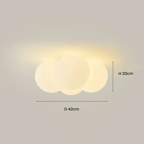 Modern Cloud Hardware Ceiling Lamp | Sleek Design with Soft, Serene Illumination | Three-Color Changing LED Included