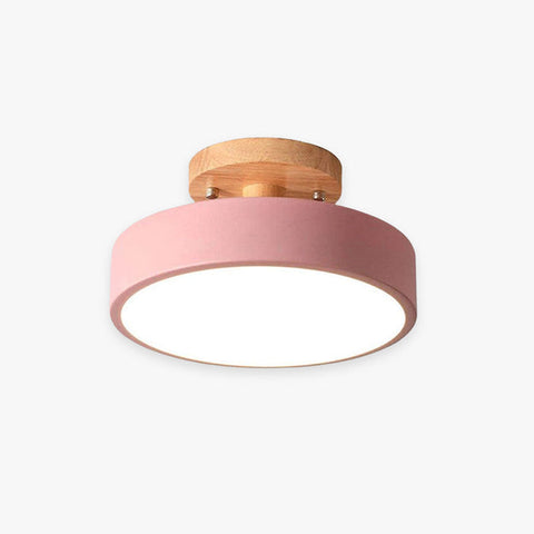 Modern Led Ceiling Light Made Of Wood