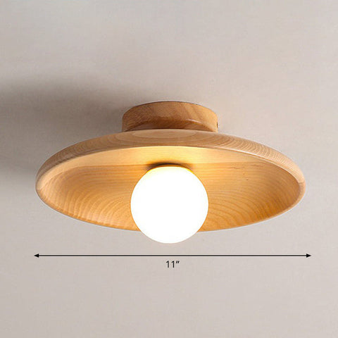 Shallow Bowl Shaped Ceiling Light | Sleek Design for Minimalist Spaces