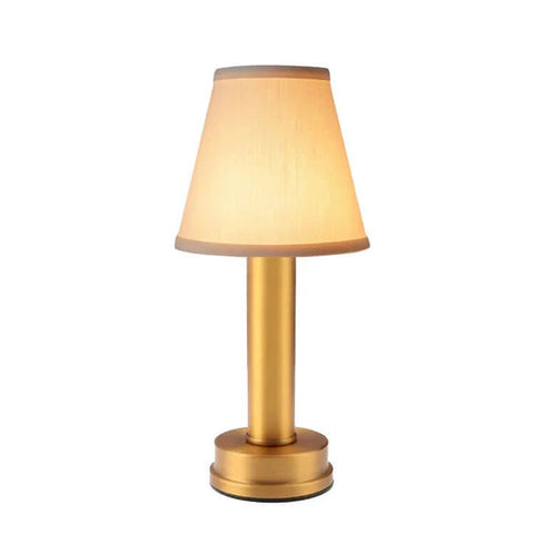 Cordless Table Lamp | Brass Finish | 3-Stage Dimming, USB Rechargeable | 3000K Warm Light"