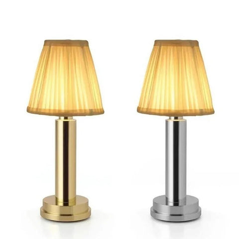 Cordless Table Lamp | Brass Finish | 3-Stage Dimming, USB Rechargeable | 3000K Warm Light"