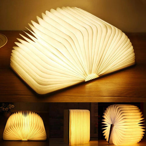 Enchanted Book Lamp | Whimsical LED Light | Rechargeable, Cozy Decor for Book Lovers