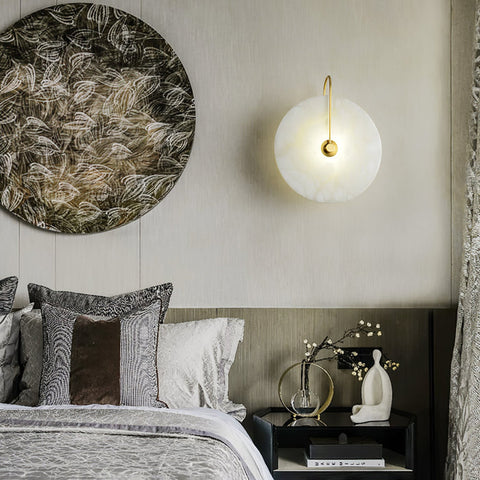 Modern Alabaster LED Wall Lamp | Perfect Ambiance for Your Home