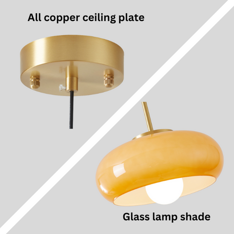 Modern Copper and Glass Chandelier | Timeless | Radiant | Elegant
