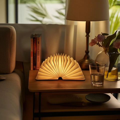 Enchanted Book Lamp | Whimsical LED Light | Rechargeable, Cozy Decor for Book Lovers