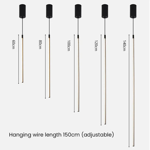 Minimalist Long | LED Pendant Light | Made of Aluminum