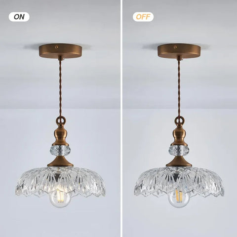 Mid-Century Mini Kitchen Island Glass Pendant Light | Stylish Retro Design, E26/E27 Bulb Base
