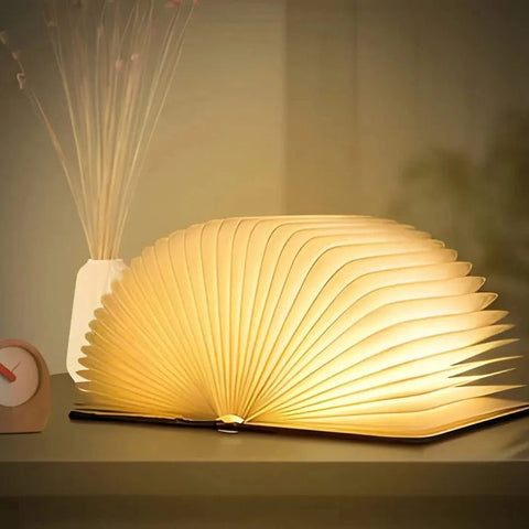 Enchanted Book Lamp | Whimsical LED Light | Rechargeable, Cozy Decor for Book Lovers