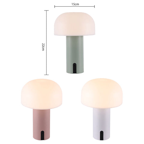 European Design Mushroom Table Lamp | Wireless & Dimmable for Cozy Ambiance