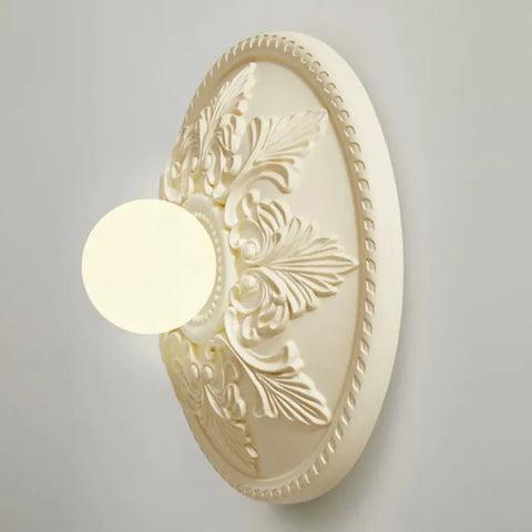 Modern Resin Milky Coffee Wall Light Fixture