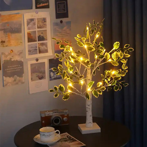 Christmas Green Leaves Tree Lights | LED