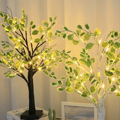 Christmas Green Leaves Tree Lights | LED