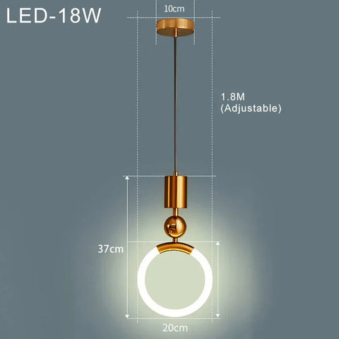 Nordic Simple LED Pendant Light
