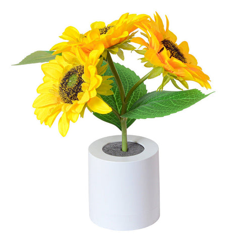 Shimmering Sunflower Lamp | Floral LED Table Light | USB Rechargeable | Nature-Inspired Decor