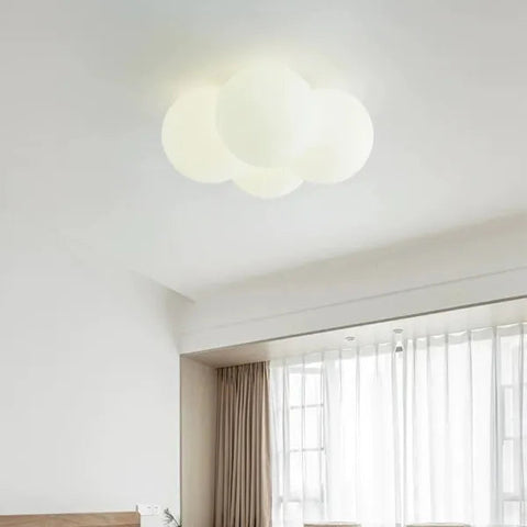 Modern Cloud Hardware Ceiling Lamp | Sleek Design with Soft, Serene Illumination | Three-Color Changing LED Included
