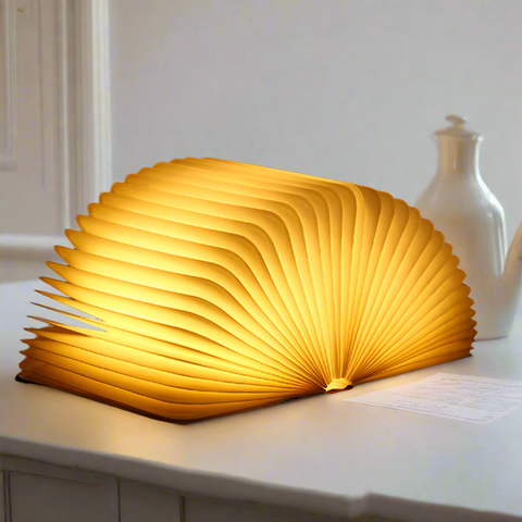 Enchanted Book Lamp | Whimsical LED Light | Rechargeable, Cozy Decor for Book Lovers
