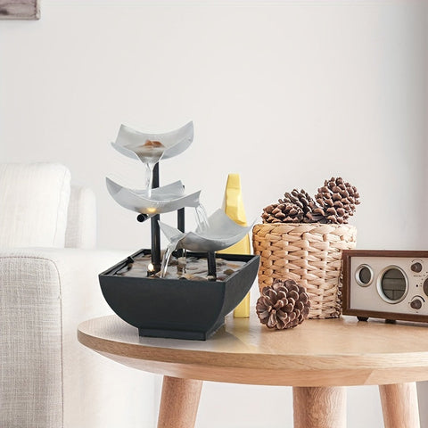 Light Leaf Fountain |  Light Leaf Fountain - Tranquil Tabletop Water Feature