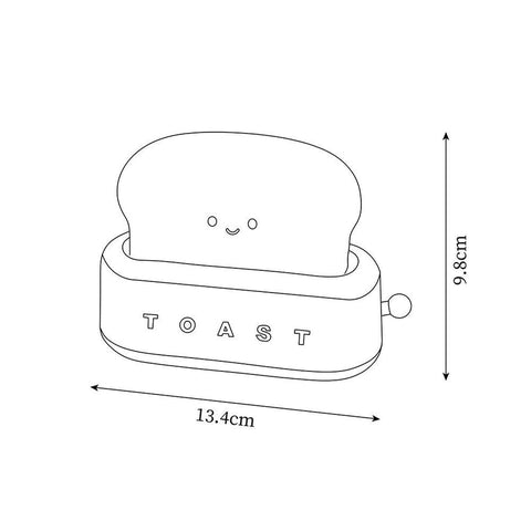 Toaster Design Table Lamp | Built-in Battery