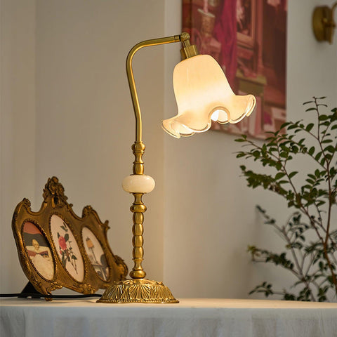 Tulip Brass Work Lamp Table Lamp