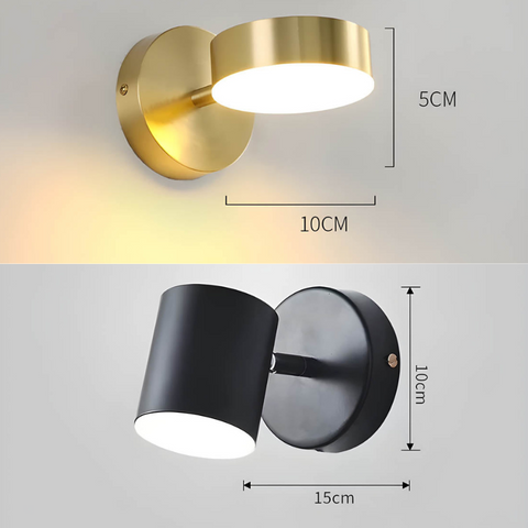 Nordic Copper Led Wall Lamps