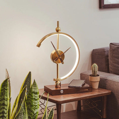 Nagoyalight | Luxury Lamp Clock With Charger
