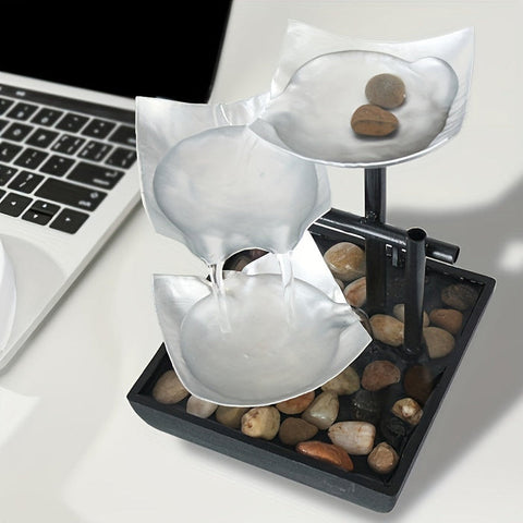 Light Leaf Fountain |  Light Leaf Fountain - Tranquil Tabletop Water Feature