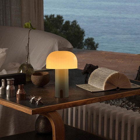 European Design Mushroom Table Lamp | Wireless & Dimmable for Cozy Ambiance