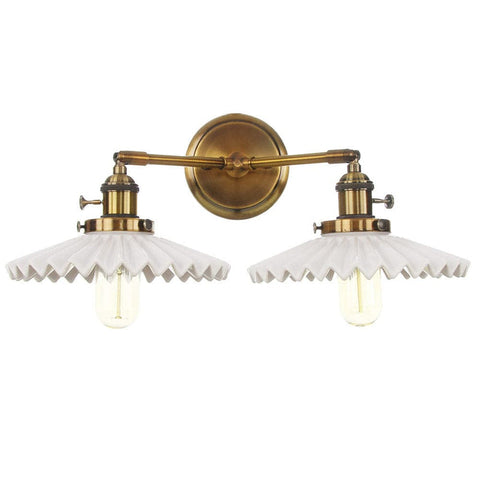Antique Ceramic Double Head Lamp