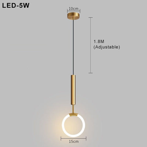 Nordic Simple LED Pendant Light