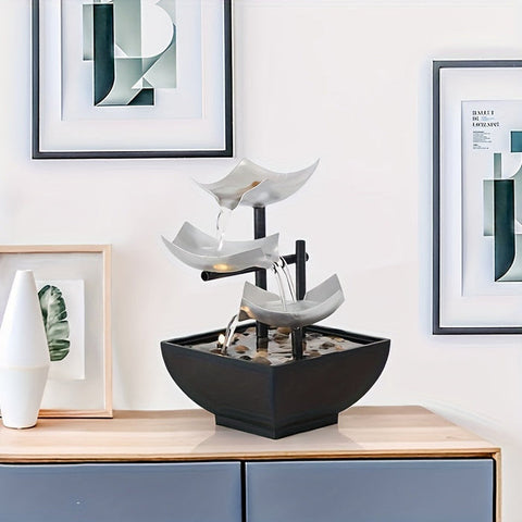 Light Leaf Fountain |  Light Leaf Fountain - Tranquil Tabletop Water Feature