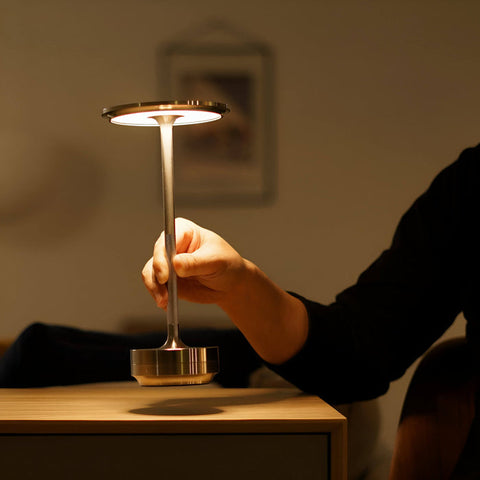 Wireless AmbiGlowβ’ | LED Table Lamp | Rechargeable Touch Control for Elegant Ambient Lighting