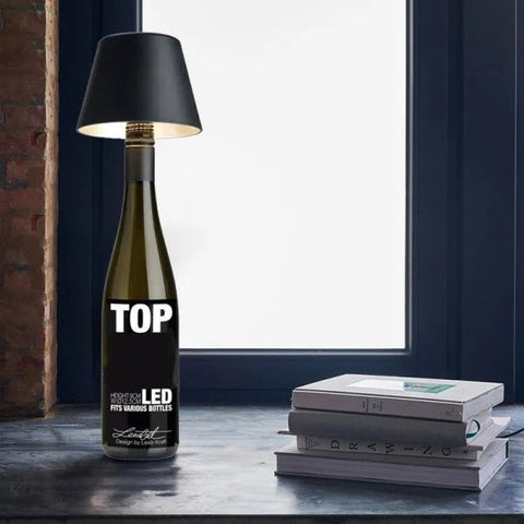 Diy Rechargeable Wine Bottle Table Lamp Head