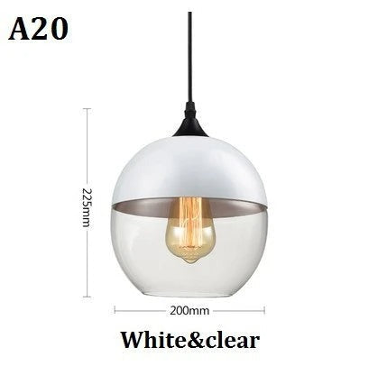 Jevaglo | Luxurious Pendant Light Made Of Glass And Wood