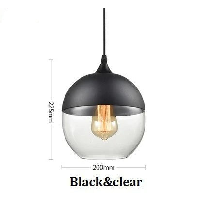 Jevaglo | Luxurious Pendant Light Made Of Glass And Wood