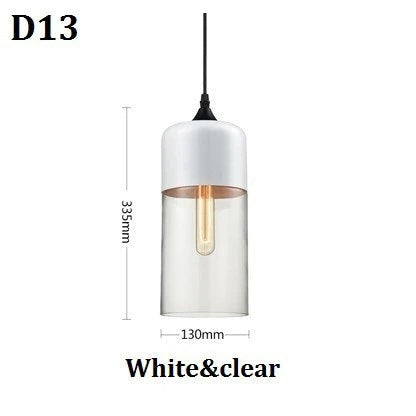 Jevaglo | Luxurious Pendant Light Made Of Glass And Wood