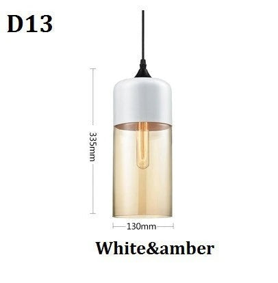 Jevaglo | Luxurious Pendant Light Made Of Glass And Wood