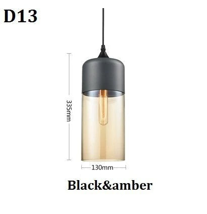 Jevaglo | Luxurious Pendant Light Made Of Glass And Wood
