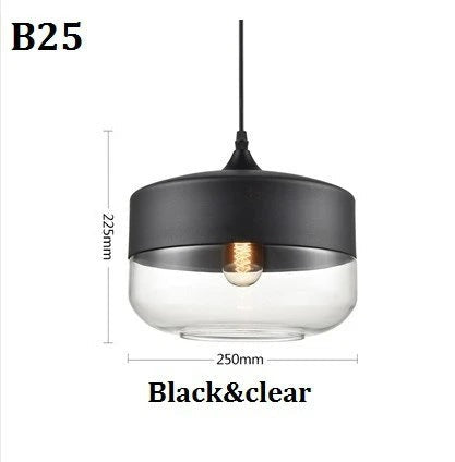 Jevaglo | Luxurious Pendant Light Made Of Glass And Wood