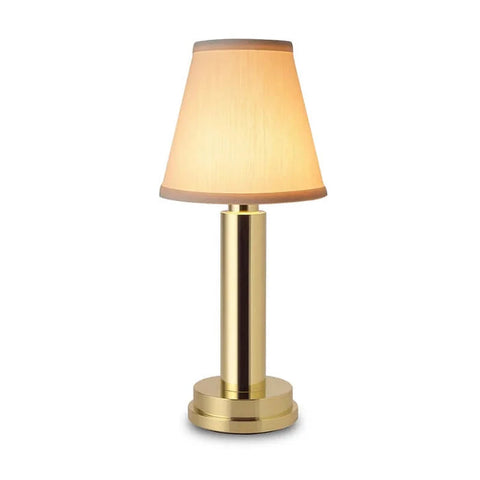 Cordless Table Lamp | Brass Finish | 3-Stage Dimming, USB Rechargeable | 3000K Warm Light"