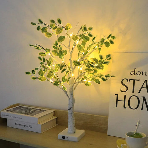 Christmas Green Leaves Tree Lights | LED