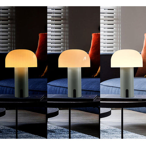 European Design Mushroom Table Lamp | Wireless & Dimmable for Cozy Ambiance