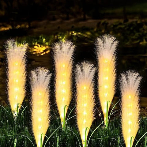 Fiber Reed Outdoor Light | Solar
