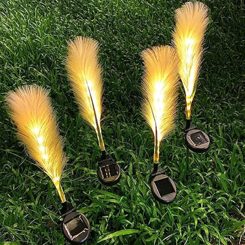 Fiber Reed Outdoor Light | Solar