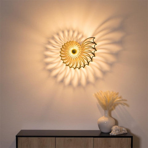 Nautilus Shell Design Decorative Wall Light