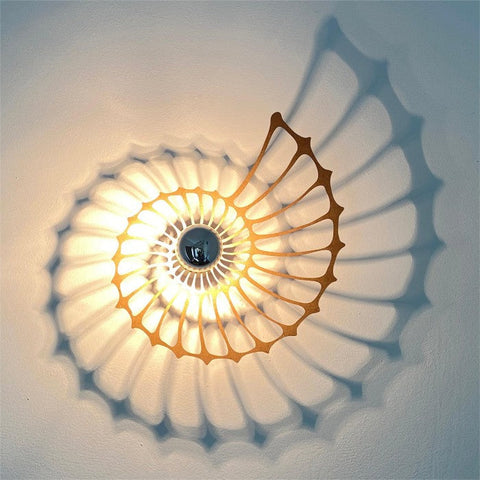 Nautilus Shell Design Decorative Wall Light